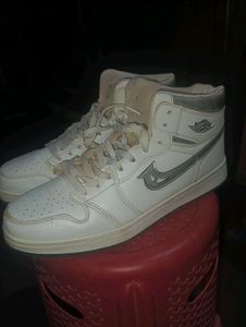 Men's White High-Top Sneakers