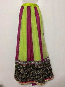 festivals Vibrant Striped Ethnic Skirt