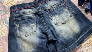 Blue Denim Shorts