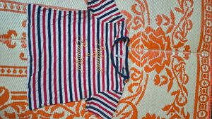 Lee Cooper Striped T-Shirt with Gold Text