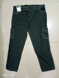 Zara Green Cargo Pants