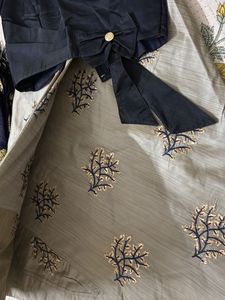 Elegant Black &amp; Grey Lehenga Choli Set