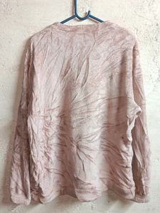 Oversized Fleece Fashion Upper Night Suit