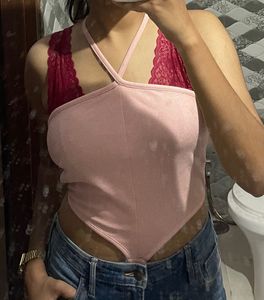 Pink Halter Neck top