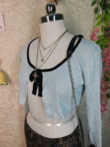 Cute Light Blue Cardigan