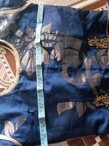 Blue Brocade Lehenga Choli