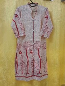 Elegant Printed Cotton Kurta