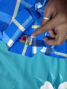 Blue Checked Shirt 3+ month