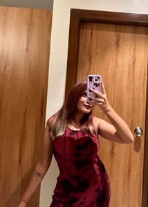 Maroon Black Tank Top with Jogger Set