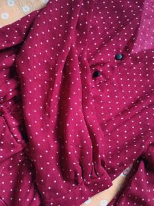 Chic Polka Dot V-Neck top