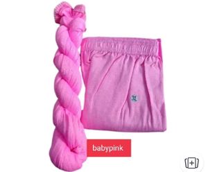 Beautiful Pink Dupatta and Set