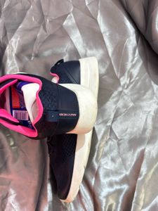 Skechers Navy Blue Pink Running Shoes