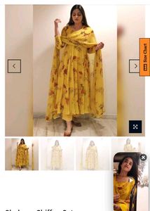 Elegant Yellow Floral Kurta Set