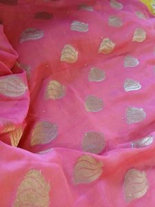 Beautiful Yellow &amp; Pink Saree