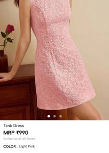 Savana Cute Pink Textured Mini Dress