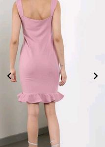 Chic Pink Sleeveless Mini Dress