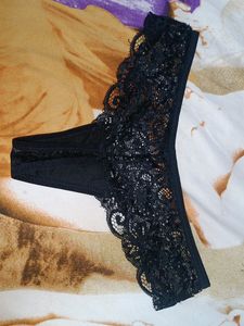 Women Black Net Thong