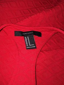 Forever 21 Red Sleeveless Dress