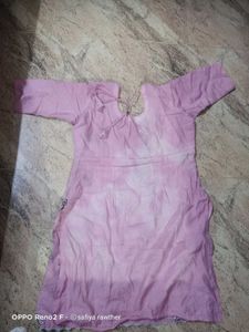 Pink Embroidered Kurta