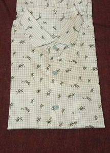 Men's Casual Bamboo Print Shirt