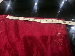 Not Used Elegant Maroon Embroidered Blouse