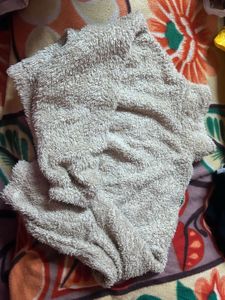 Fuzzy Beige Top