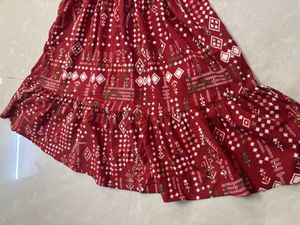 Boho Chic Maroon Printed Mini Dress