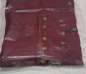 Maroon Kurta with Decorative Buttons