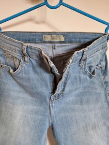 Light Wash High Waisted Skinny Jeans Topshop