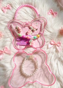 🆕Cute Unicorn Jewelry &amp; Hair Clip Set