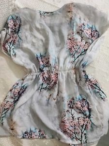 Floral Print Tunic Top