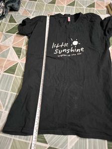 Black "Little Sunshine" T-Shirt