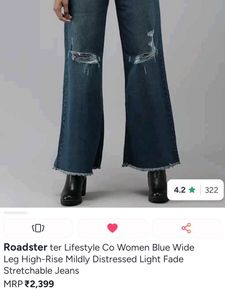 Distressed Flare Jeans