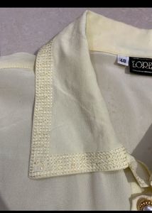 Sheer Yellow Shirt