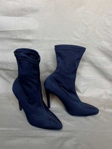 Black Sock Boots with Heels
