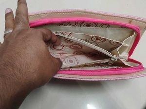 Cute Pink Textured Wallet