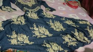 A Pretty Blue Glitter Gown