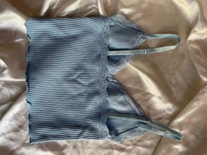 Y2K Blue Lace Cami Top