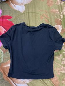 Graphic Print Cropped T-Shirt