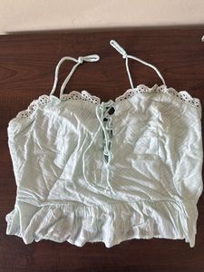 Cute Lace Trim Cami Top