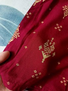 ✨Elegant Maroon Printed Kurta💞
