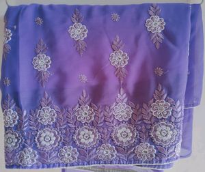 Lavender Embroidered Saree