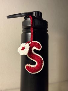"S" Charm with Flower