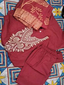 Brand New Embroidered Kurta Set with Dupatta