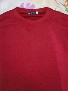 “Stylish Red Winter Sweater | Full Sleeve | Soft K