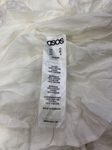 ASOS White Backless Midi Dress
