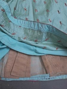 Beautiful Teal Ethnic Skirt with Embellishments