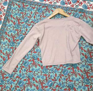 Mauve lavender full sleeves top
