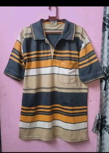 💜149RS SALE💜Men's Striped Polo T-Shirt