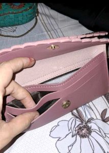 Pink Studded Wallet